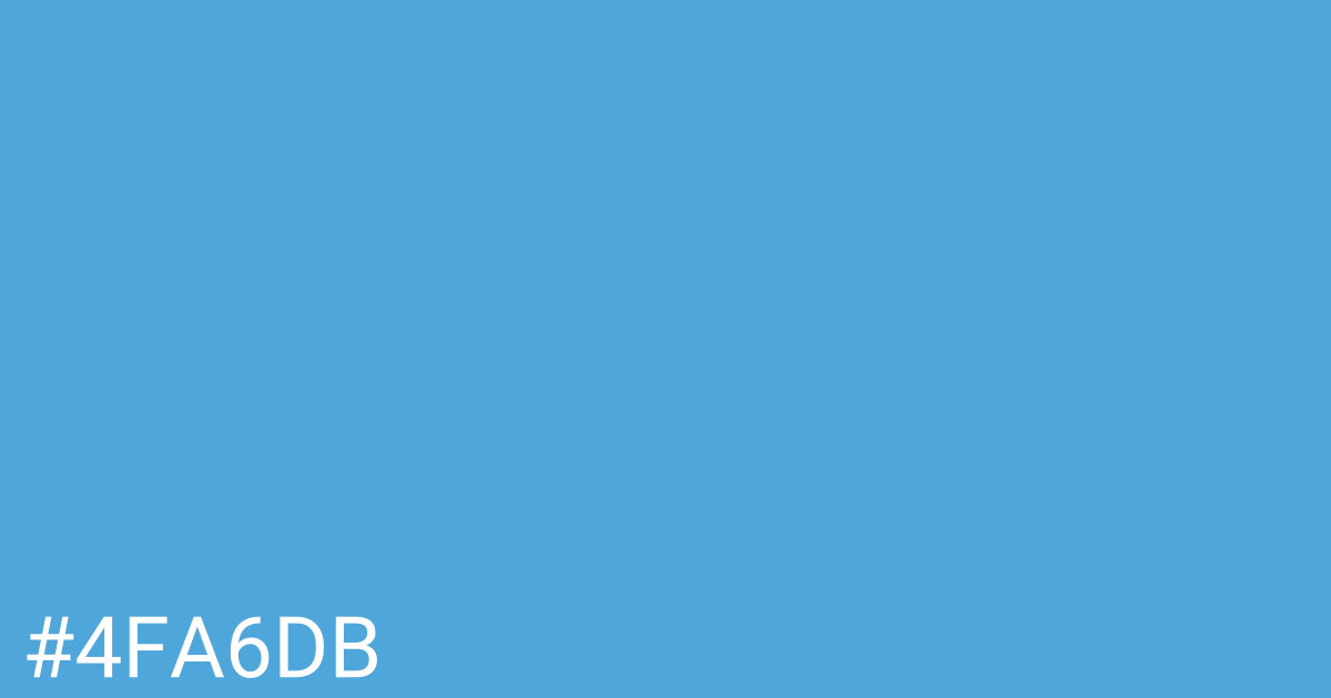 Hex color #4fa6db graphic