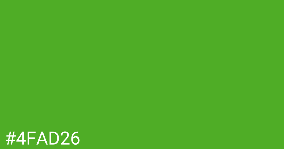 Hex color #4fad26 graphic