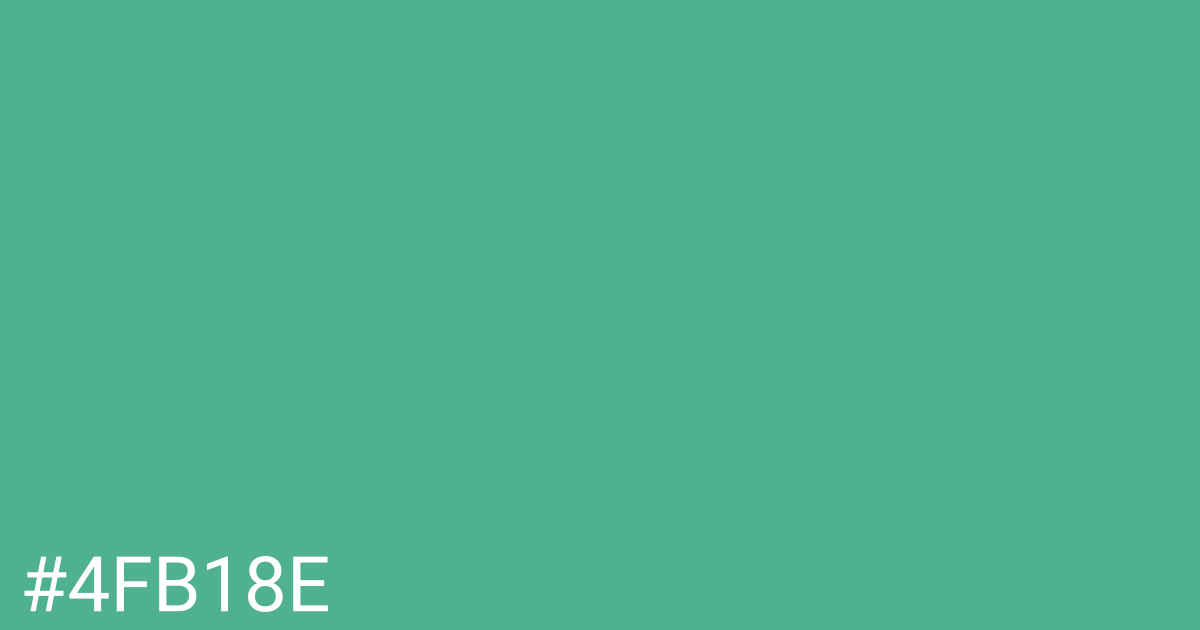 Hex color #4fb18e graphic