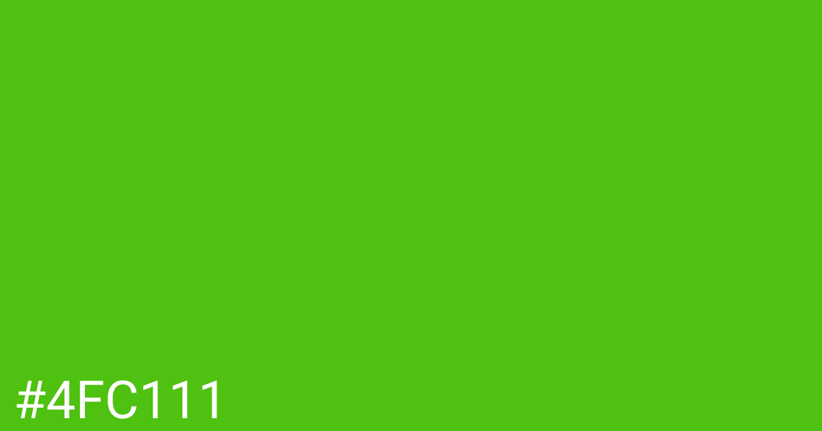 Hex color #4fc111 graphic