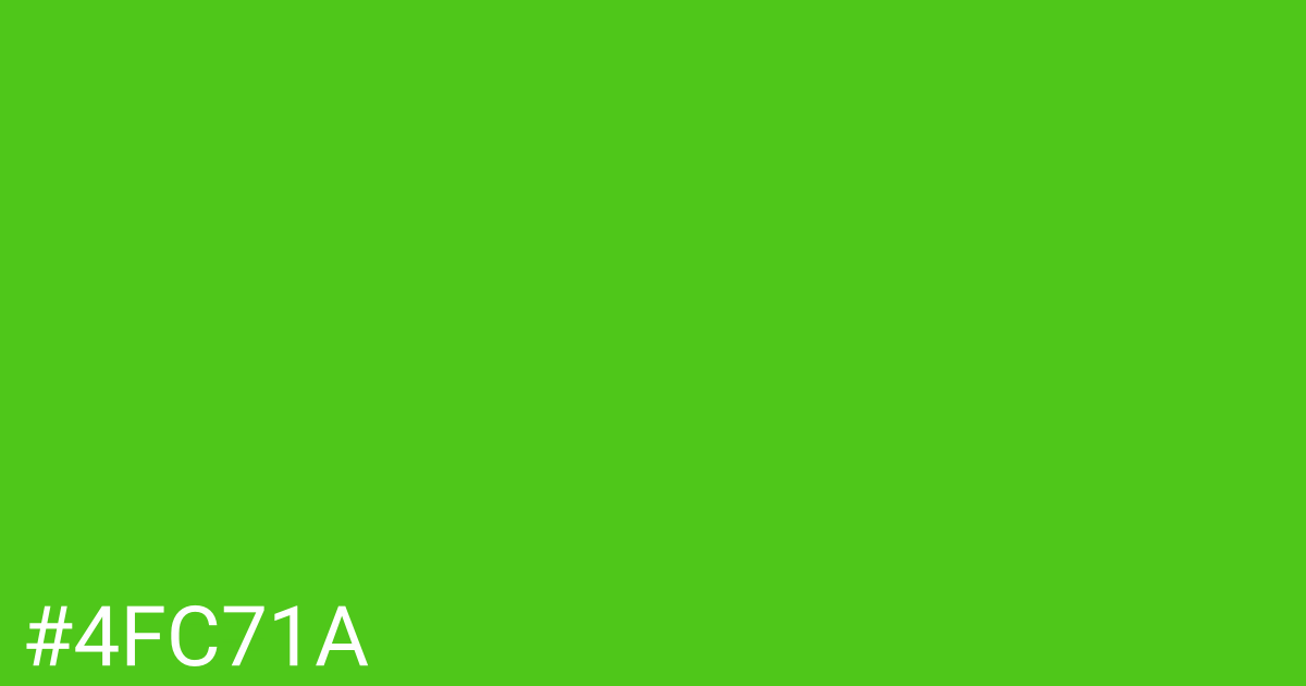 Hex color #4fc71a graphic