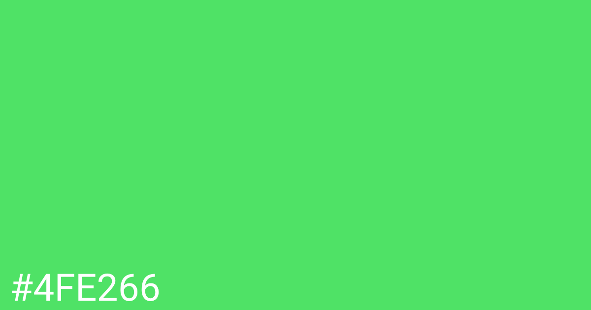 Hex color #4fe266 graphic