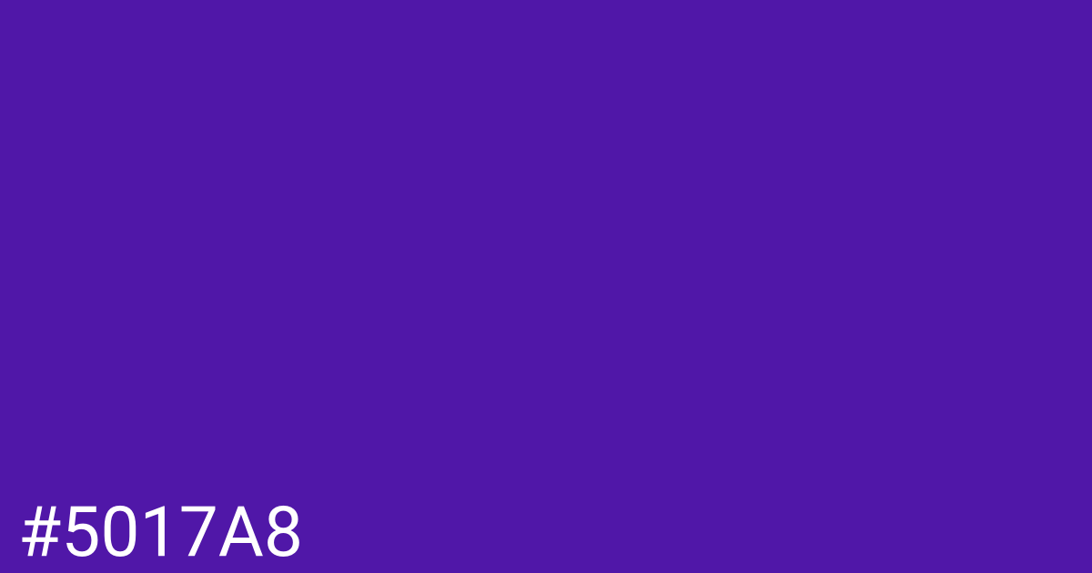 Hex color #5017a8 graphic