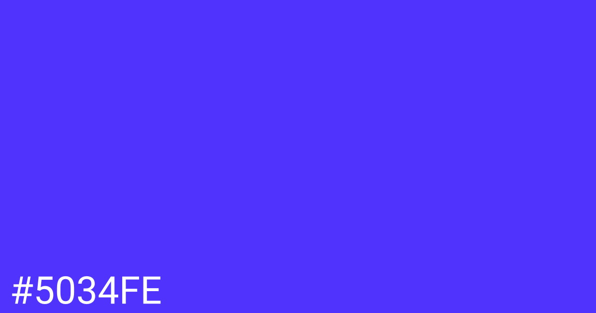 Hex color #5034fe graphic