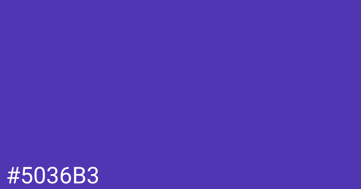 Hex color #5036b3 graphic