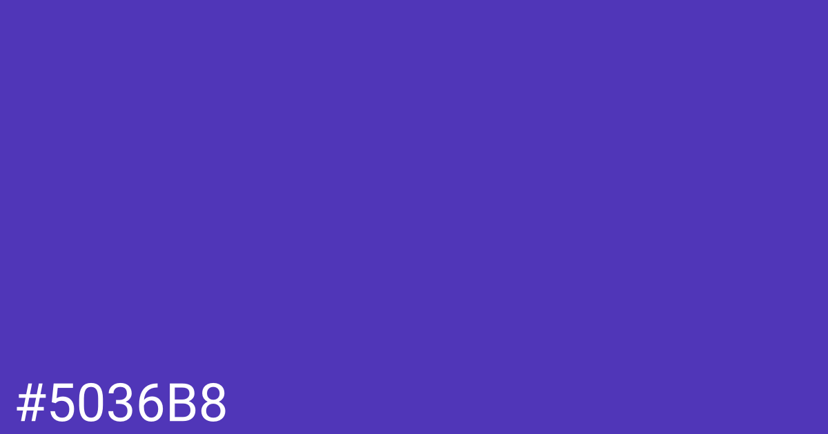 Hex color #5036b8 graphic