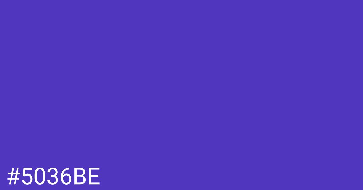 Hex color #5036be graphic