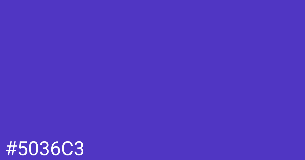 Hex color #5036c3 graphic