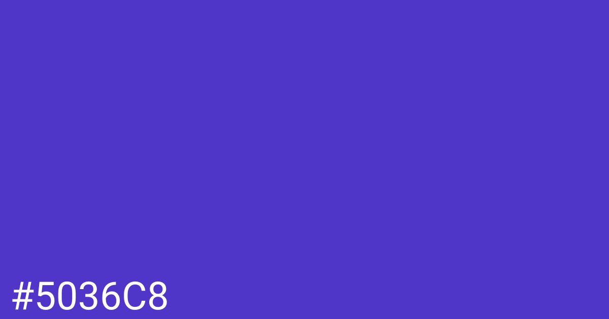 Hex color #5036c8 graphic