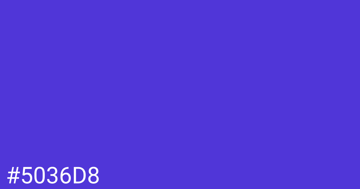 Hex color #5036d8 graphic