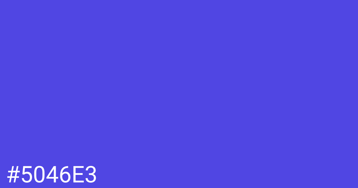 Hex color #5046e3 graphic