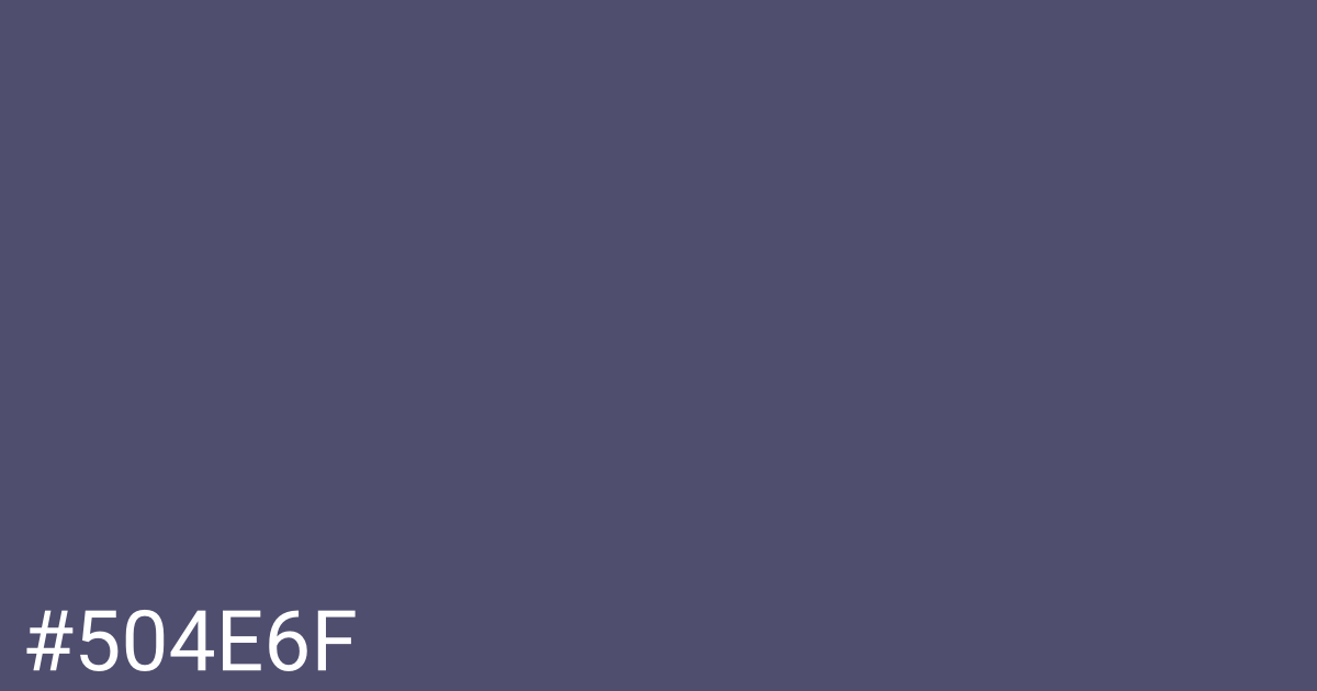 Hex color #504e6f graphic