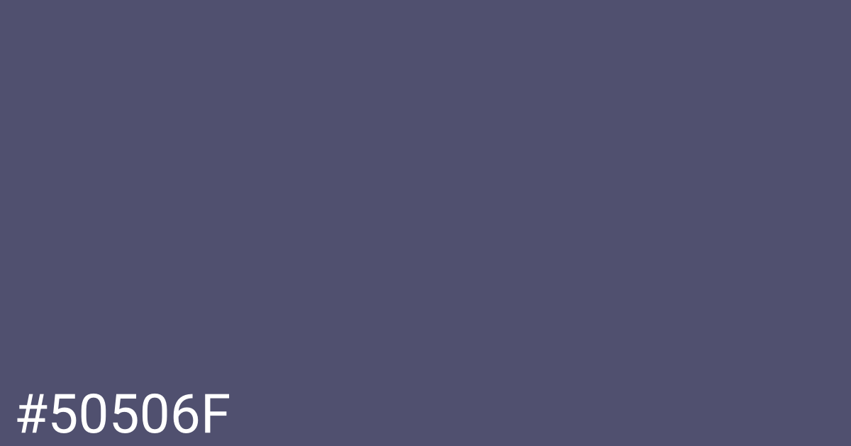 Hex color #50506f graphic