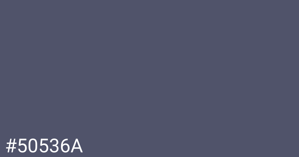 Hex color #50536a graphic