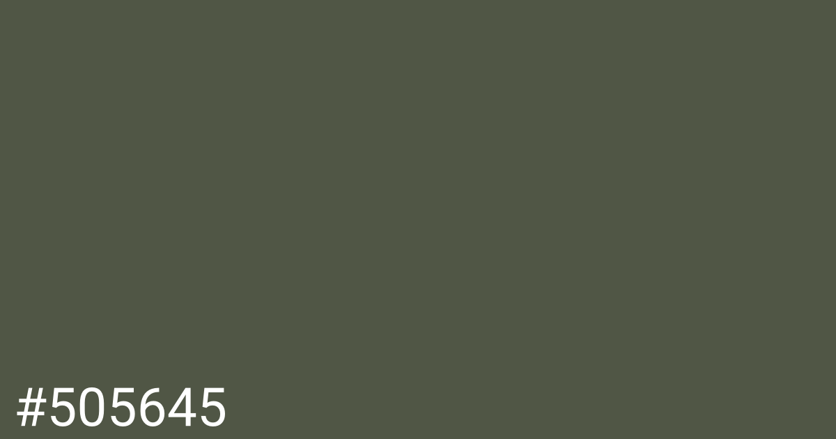 Hex color #505645 graphic