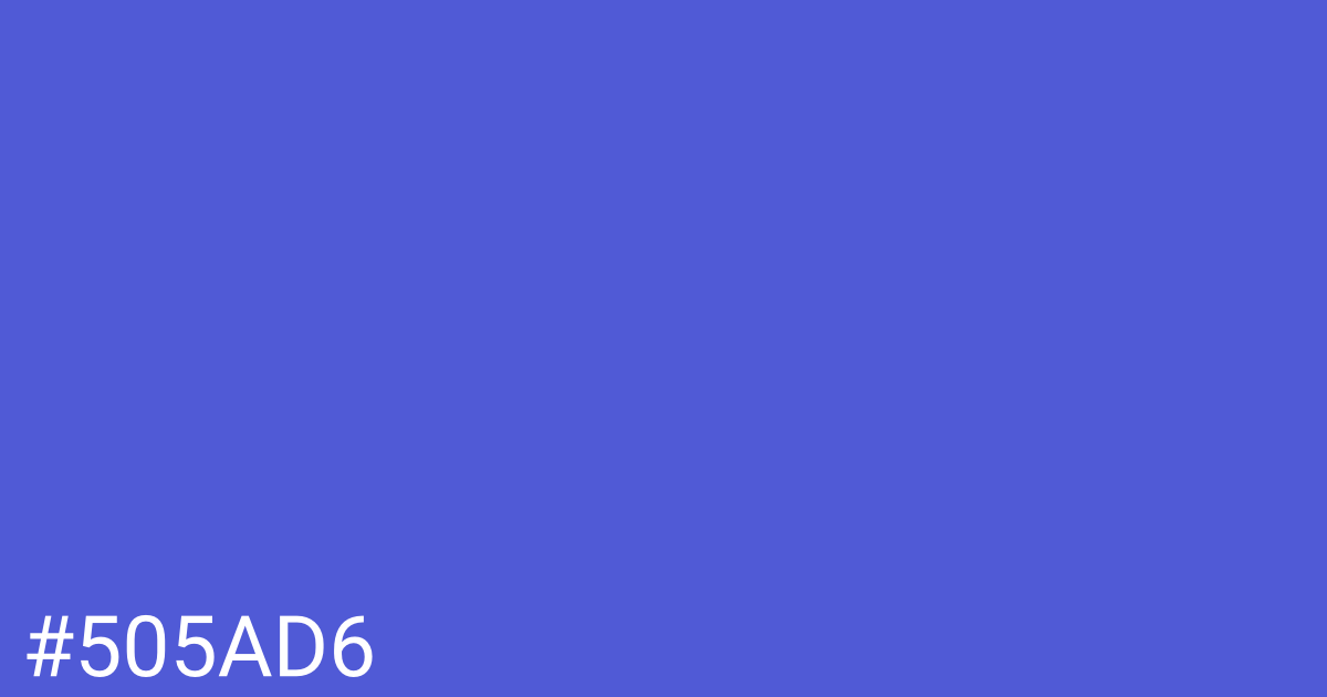 Hex color #505ad6 graphic