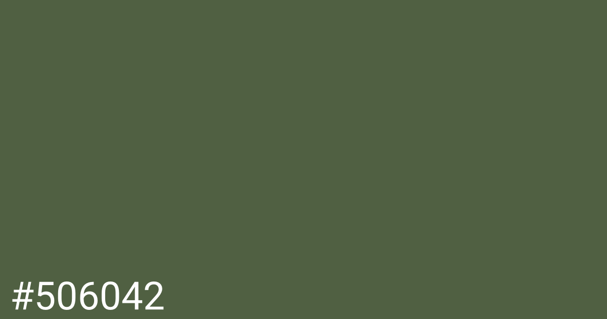 Hex color #506042 graphic