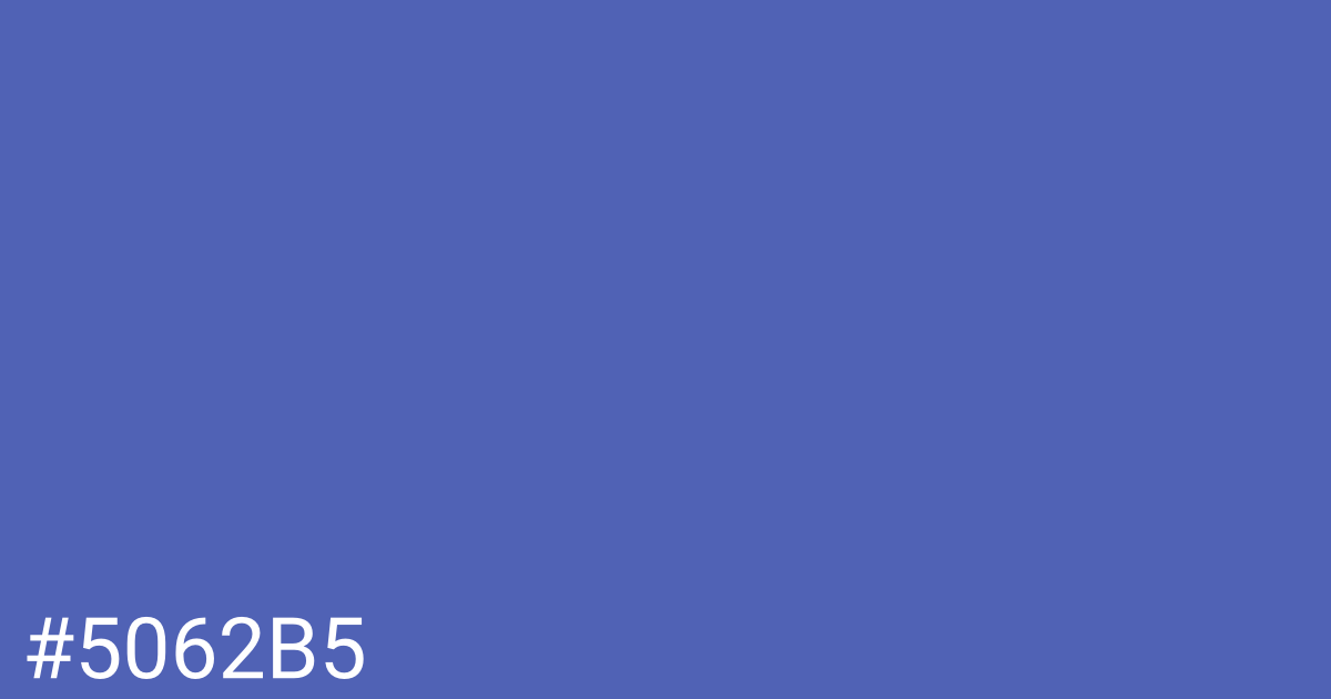 Hex color #5062b5 graphic