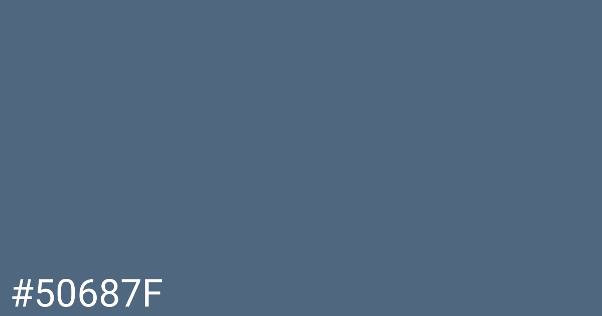 Hex color #50687f graphic