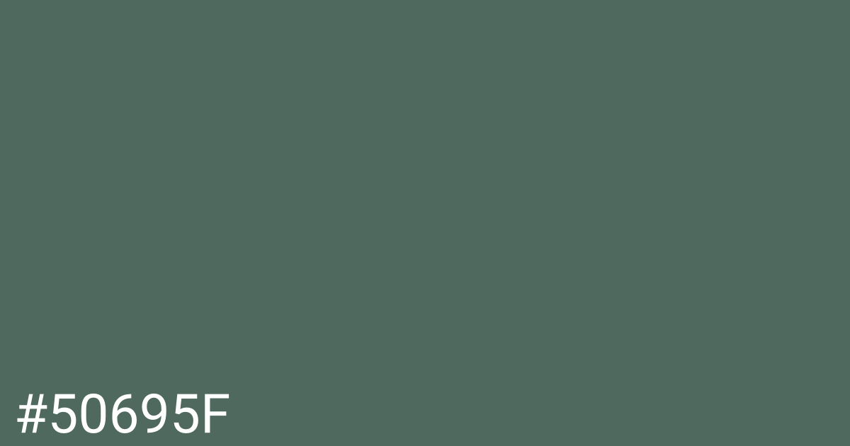 Hex color #50695f graphic