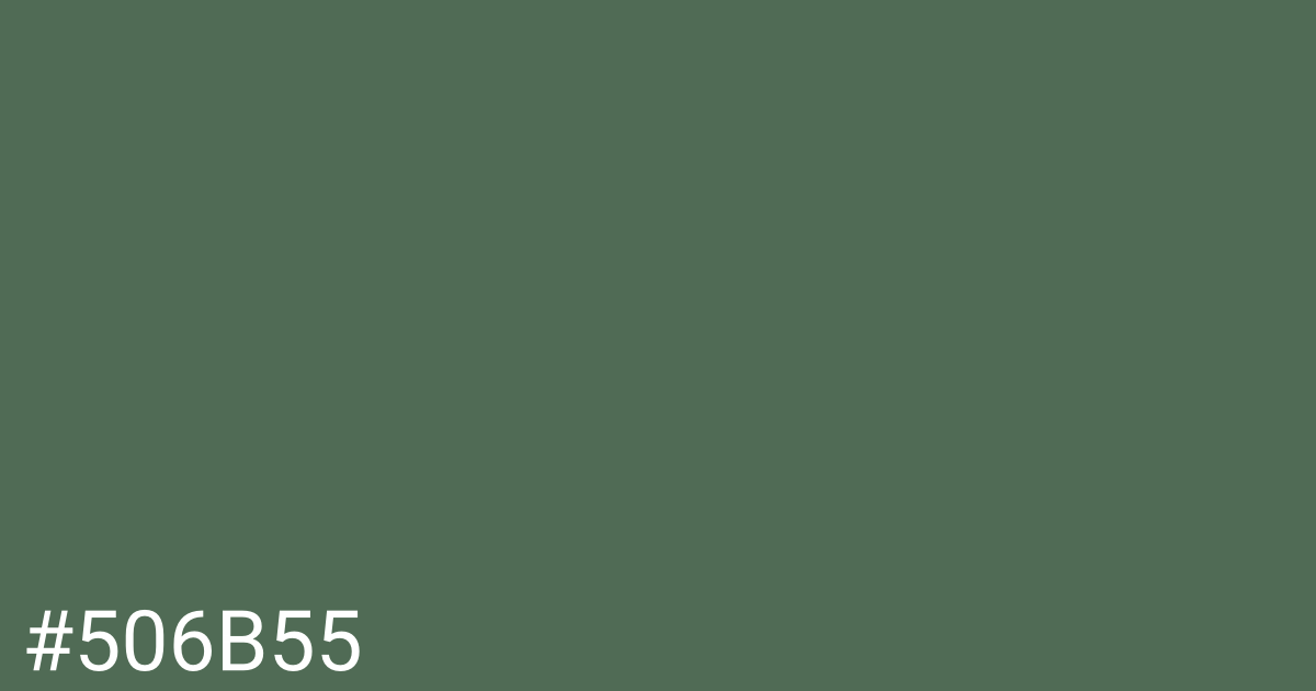 Hex color #506b55 graphic