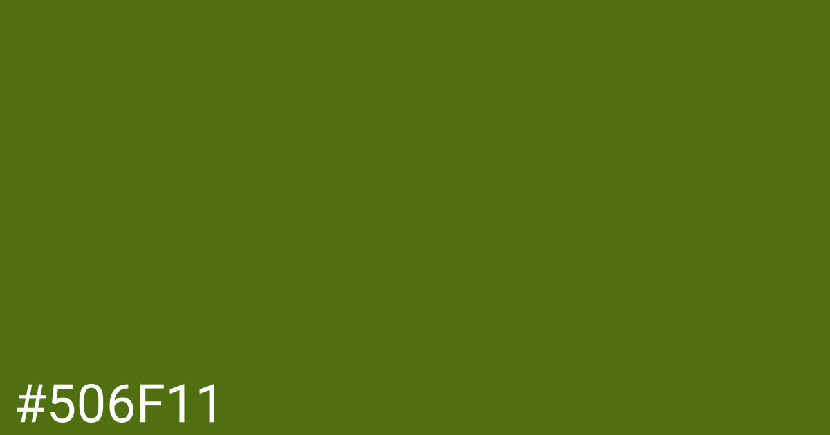 Hex color #506f11 graphic