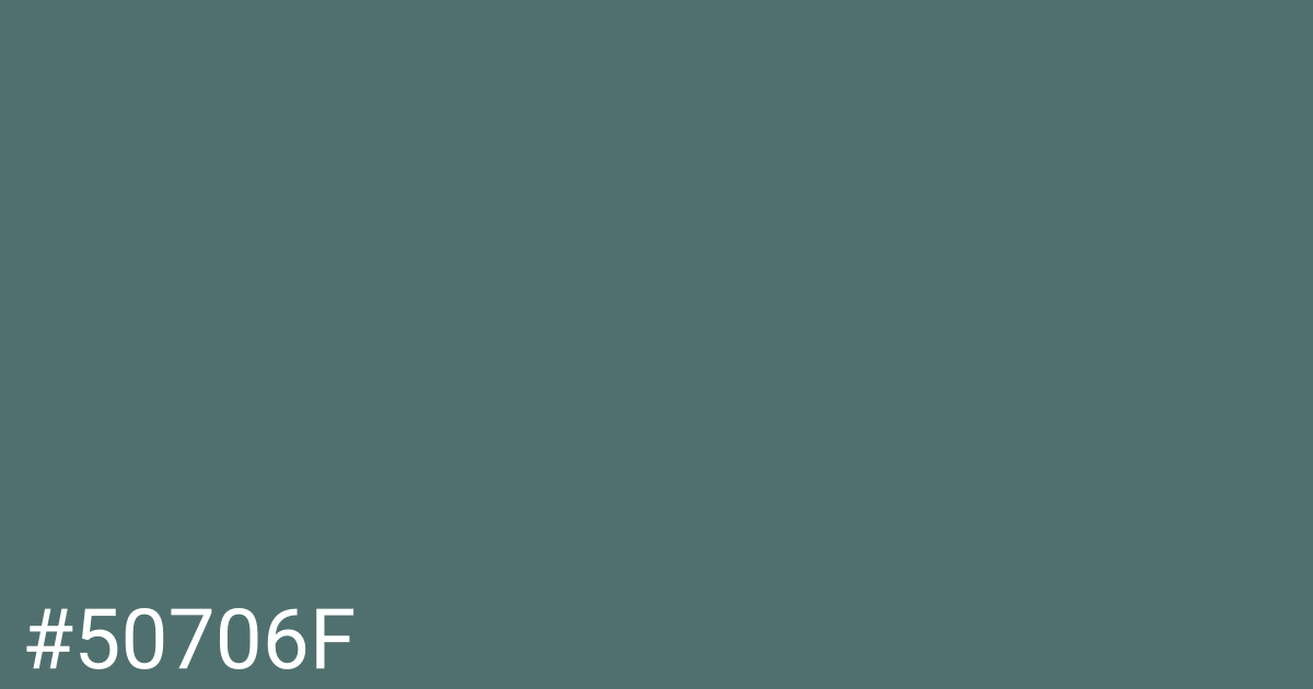 Hex color #50706f graphic