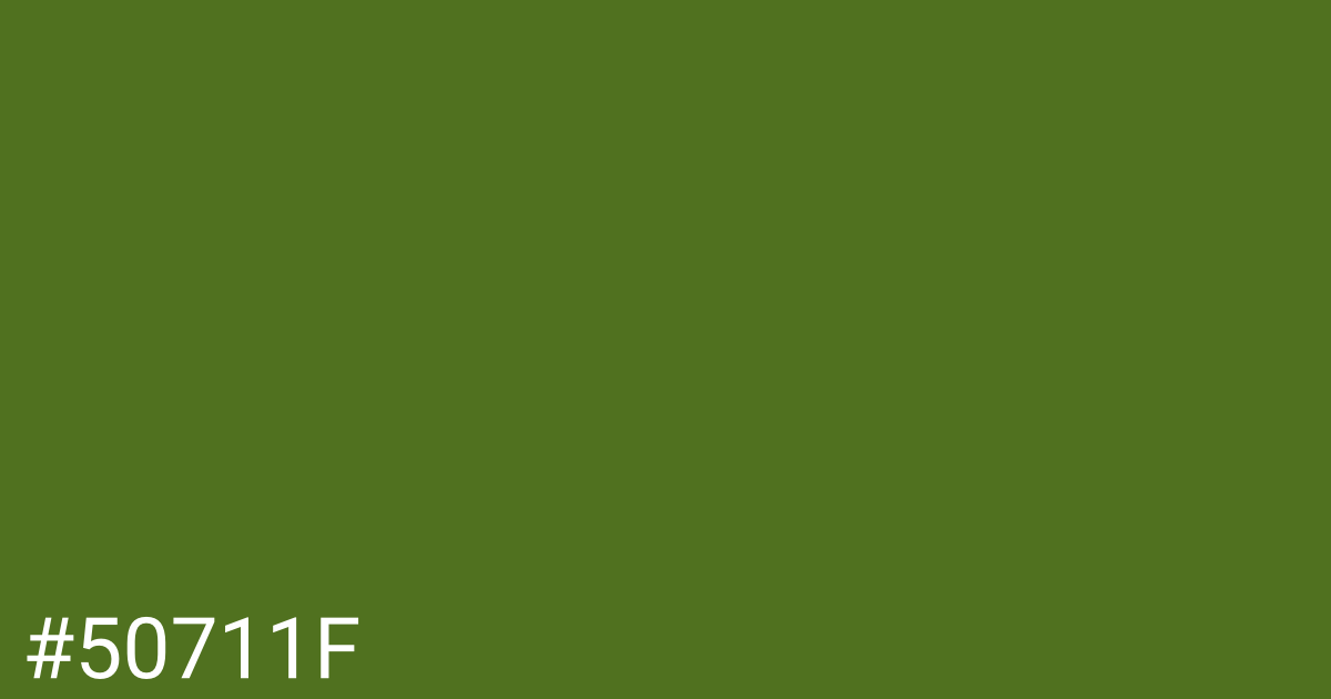 Hex color #50711f graphic