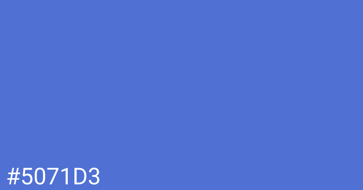 Hex color #5071d3 graphic