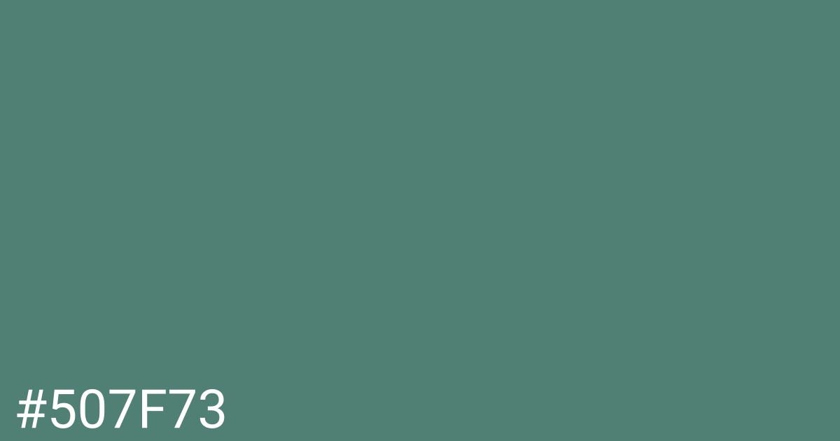 Hex color #507f73 graphic