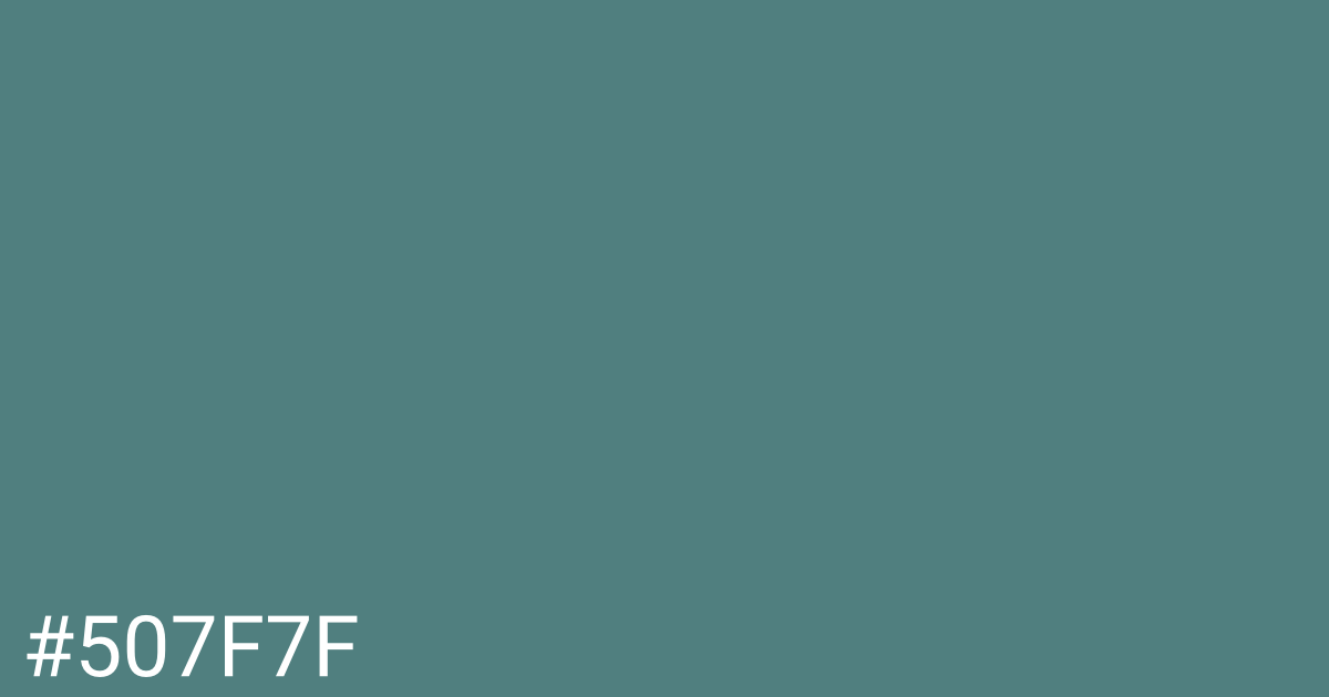 Hex color #507f7f graphic