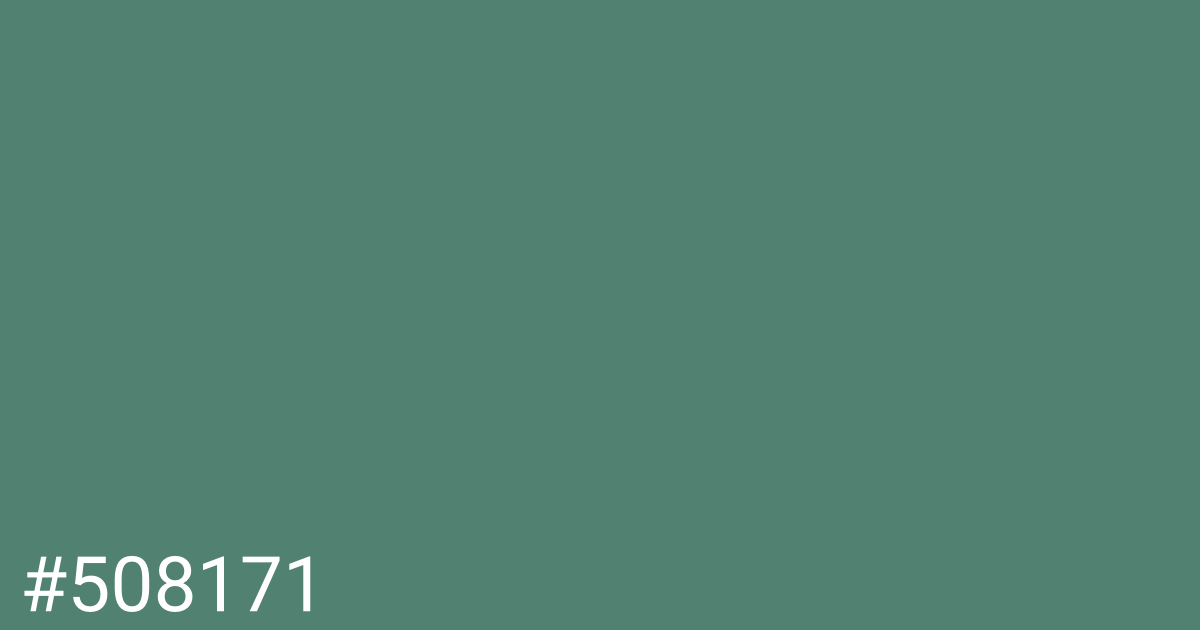 Hex color #508171 graphic