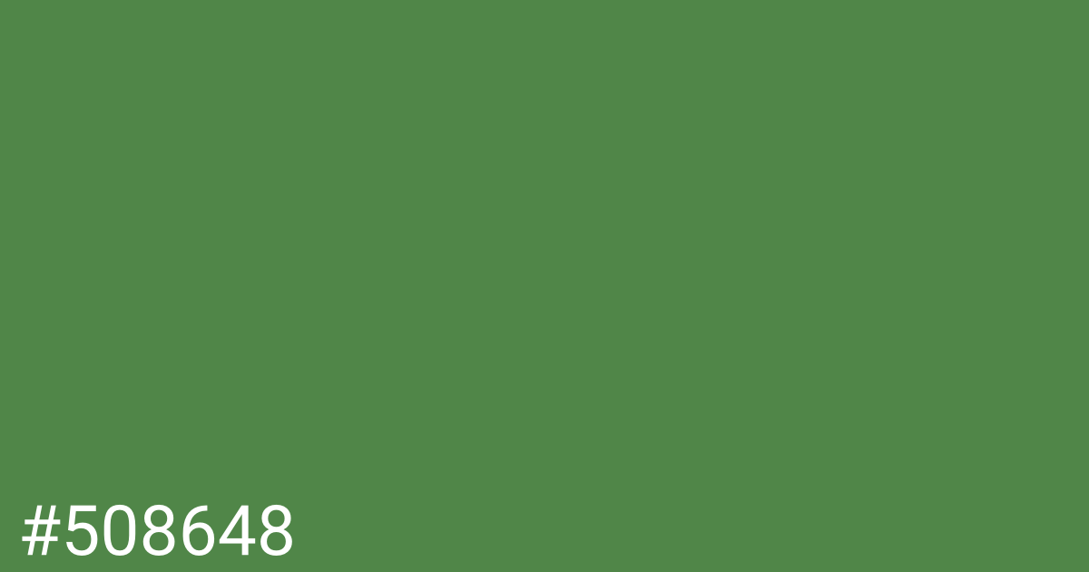 Hex color #508648 graphic