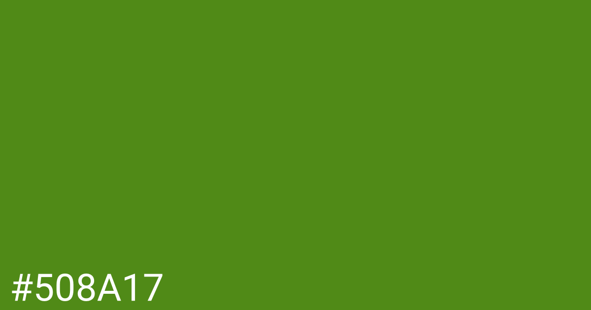 Hex color #508a17 graphic