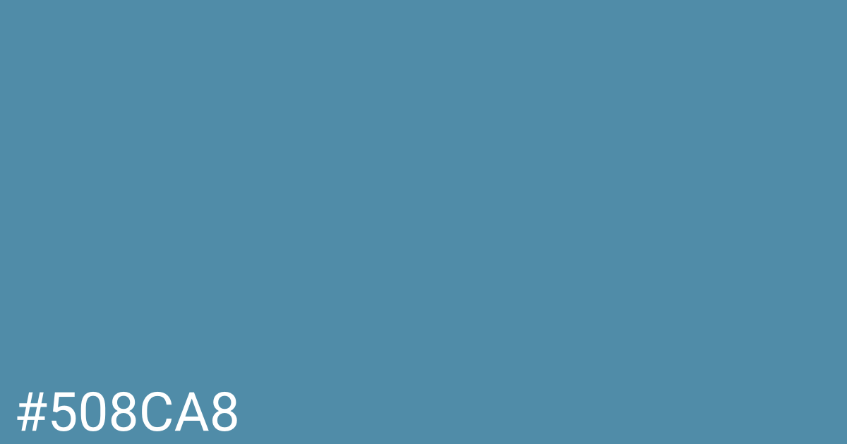 Hex color #508ca8 graphic