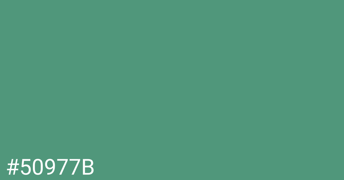 Hex color #50977b graphic