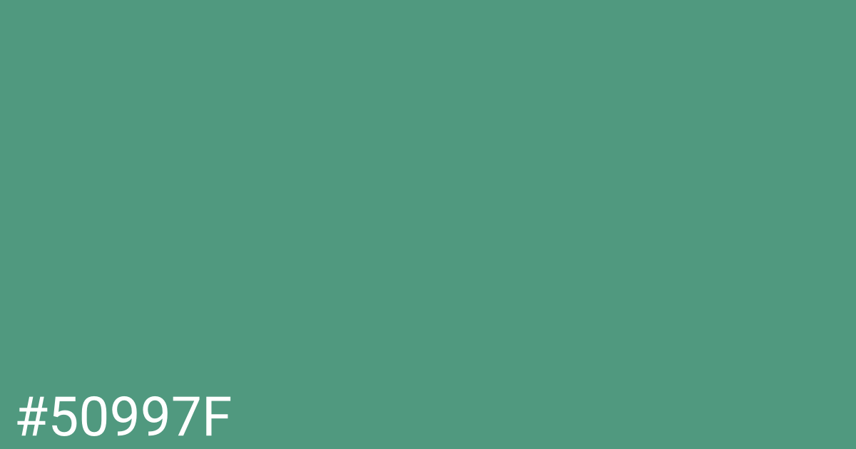 Hex color #50997f graphic