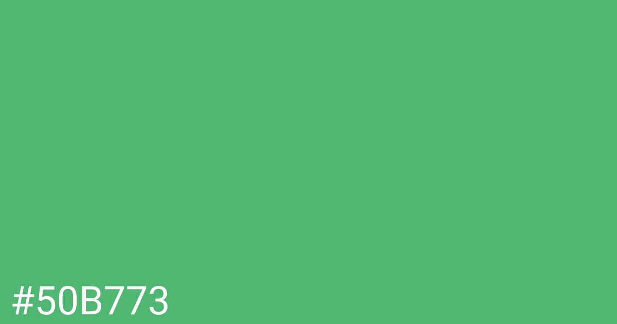 Hex color #50b773 graphic