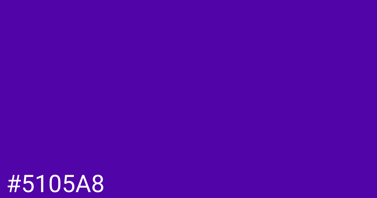 Hex color #5105a8 graphic