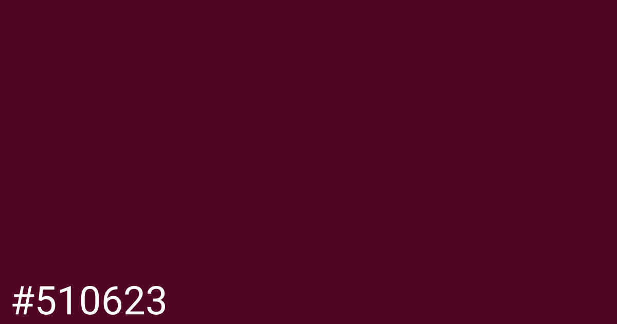 Hex color #510623 graphic