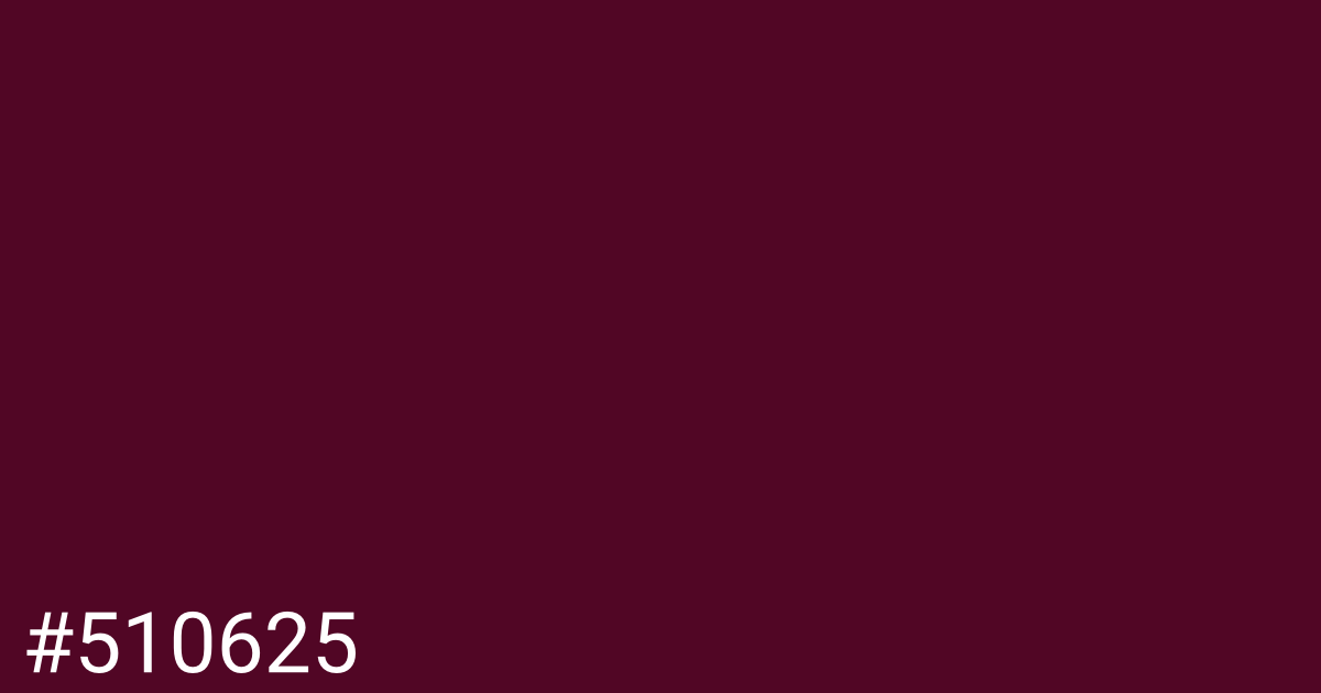 Hex color #510625 graphic