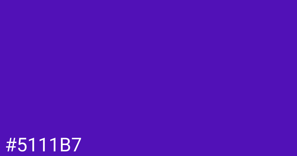 Hex color #5111b7 graphic