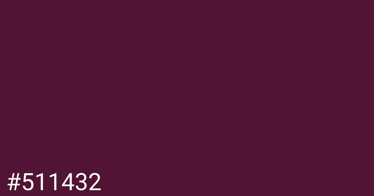 Hex color #511432 graphic