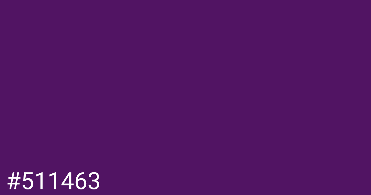 Hex color #511463 graphic