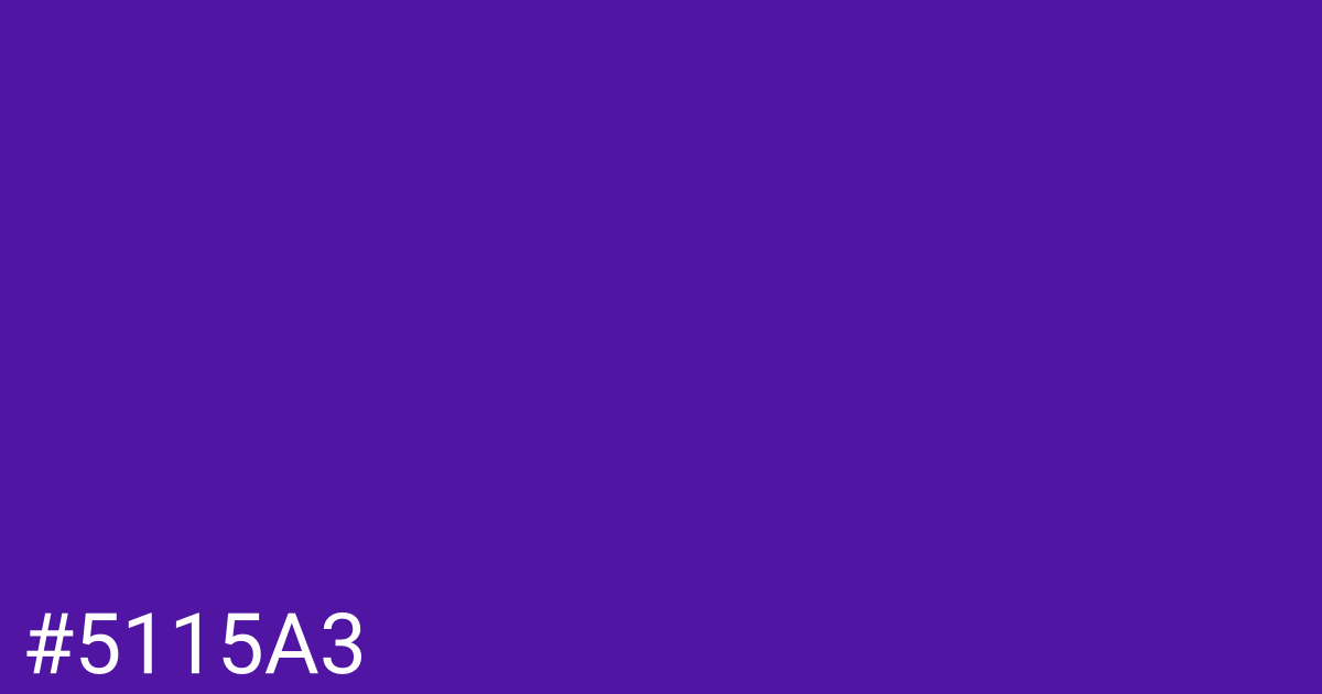 Hex color #5115a3 graphic