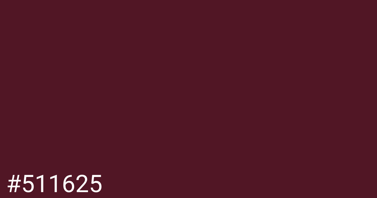 Hex color #511625 graphic