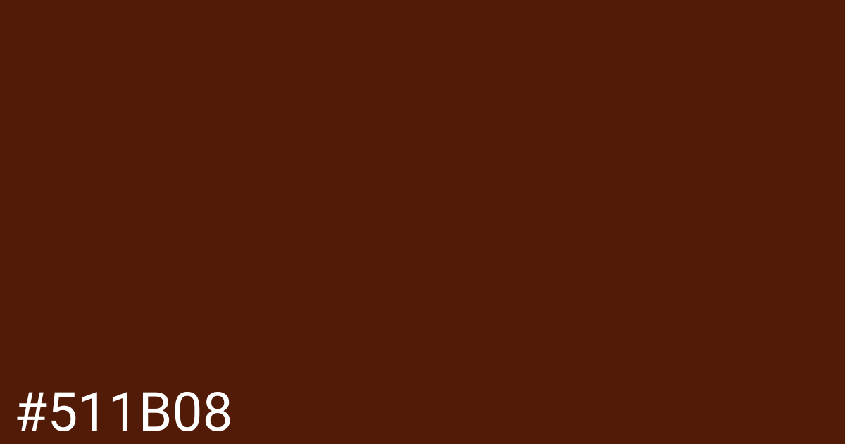 Hex color #511b08 graphic