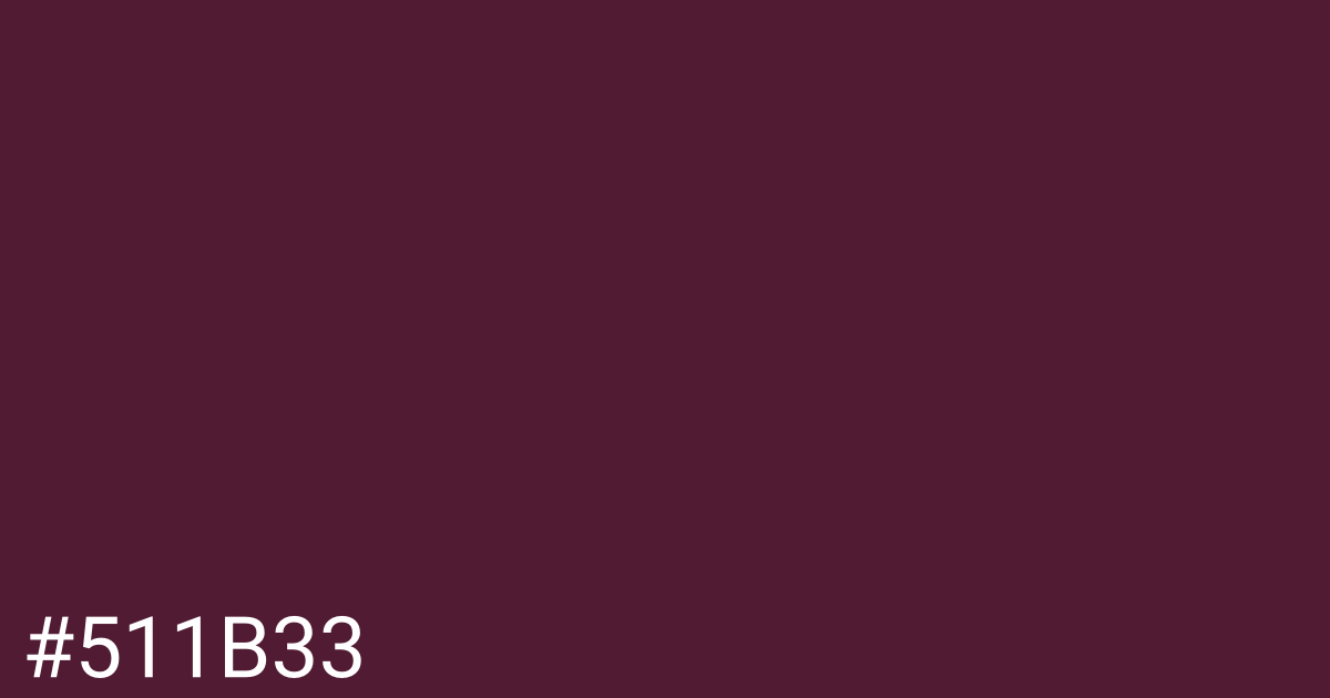 Hex color #511b33 graphic