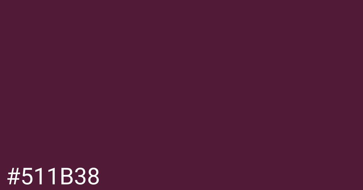 Hex color #511b38 graphic