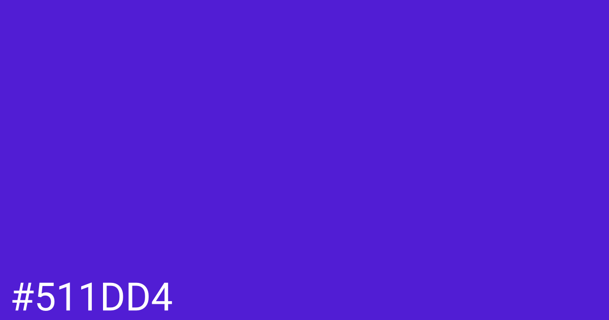 Hex color #511dd4 graphic